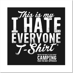 This Is My Hate Everyone T-Shirt Camping Posters and Art